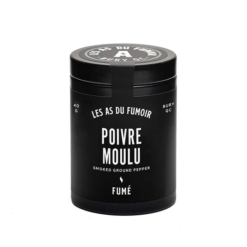 Poivre Moulu Fumé 40 g – Les As du Fumoir Les as du fumoir