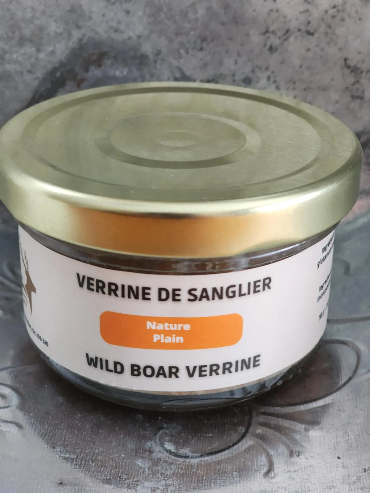 Verrine de sanglier nature artisanale 70g La Ferme Renaissance Québec