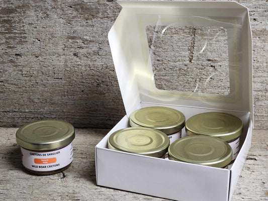 Coffret découverte verrines gibier sanglier cerf La Ferme Renaissance Québec