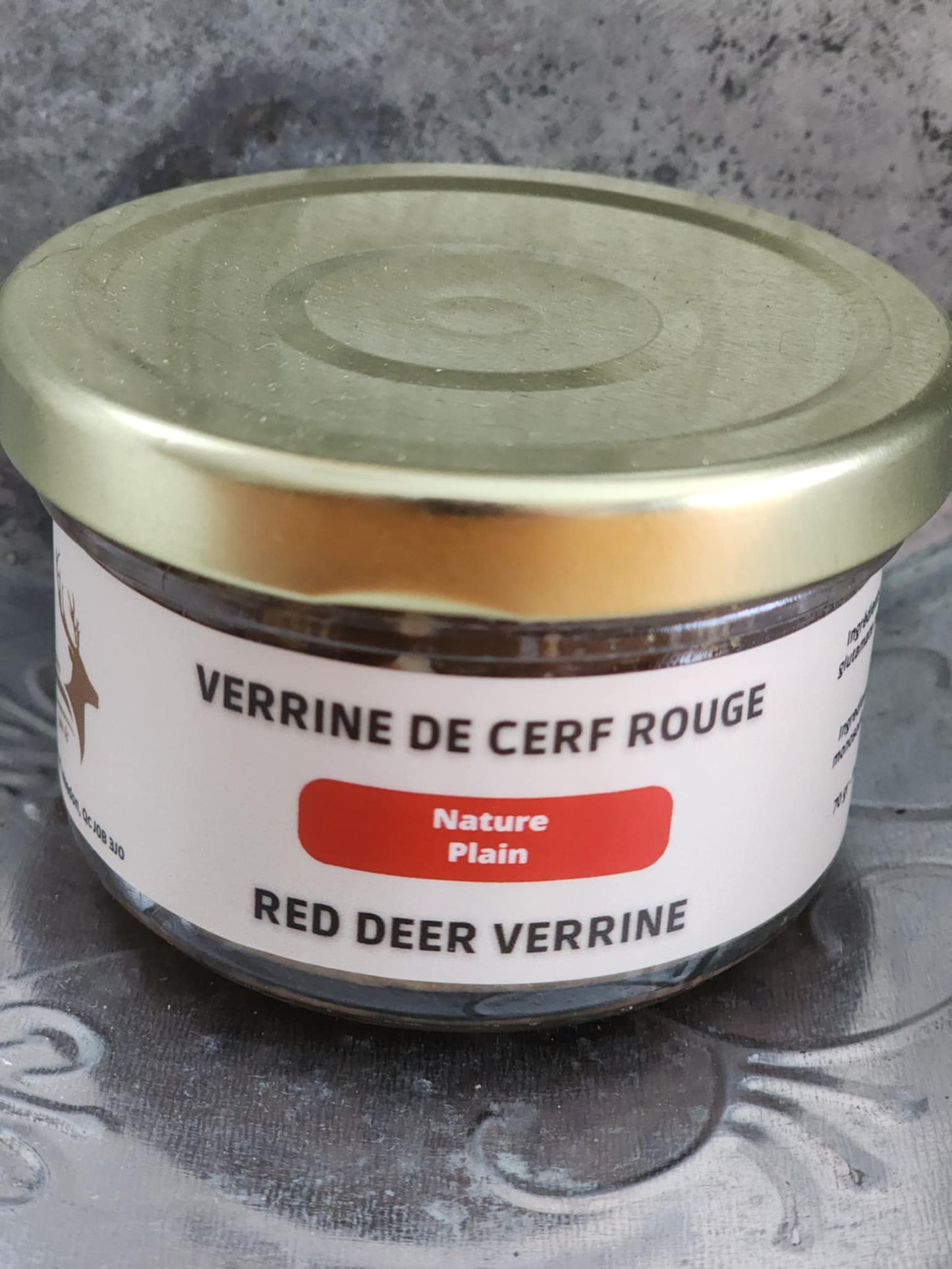 Verrine de cerf rouge nature artisanale 70g La Ferme Renaissance