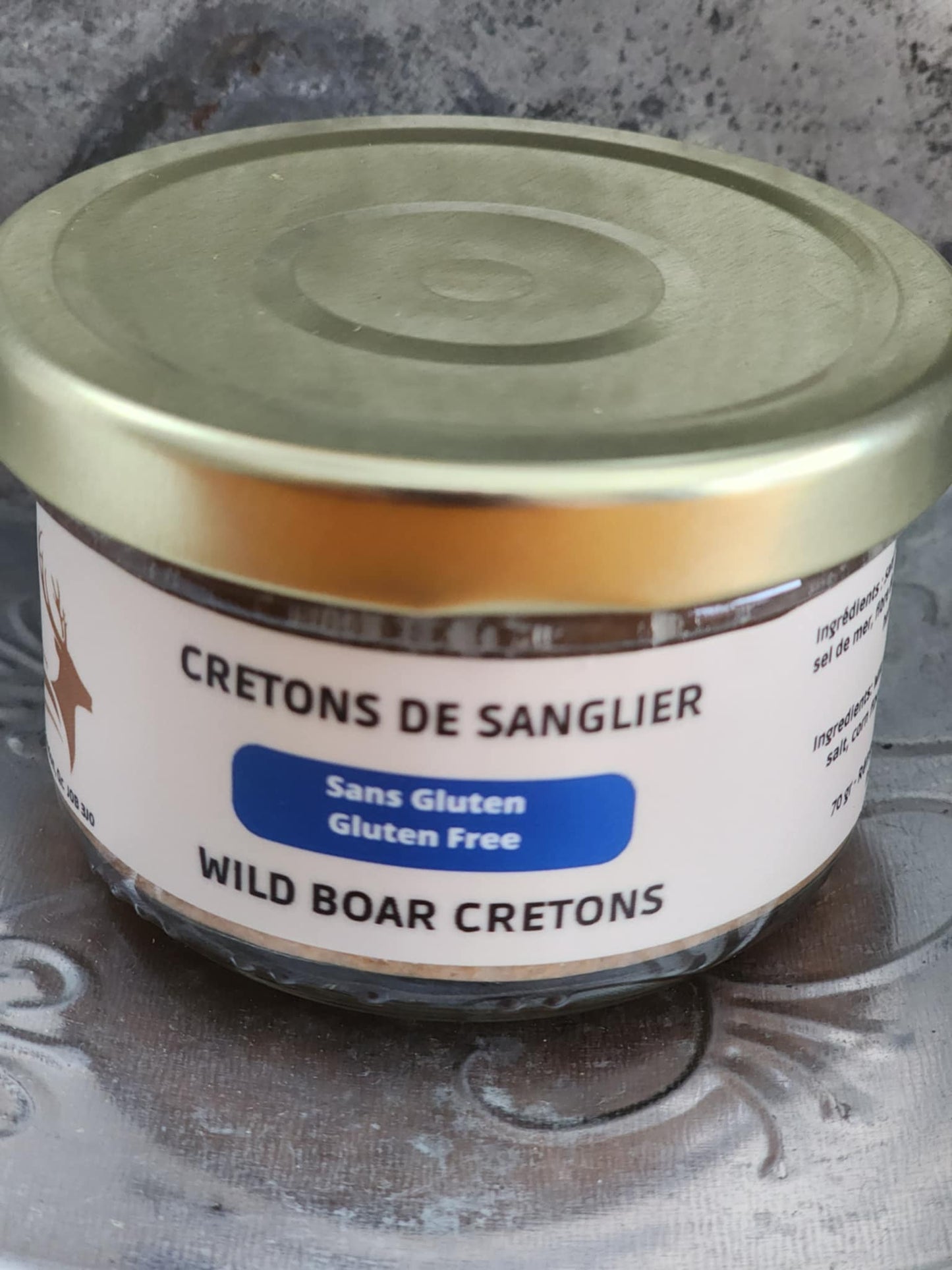 Verrine de sanglier sans gluten artisanale 70g Québec